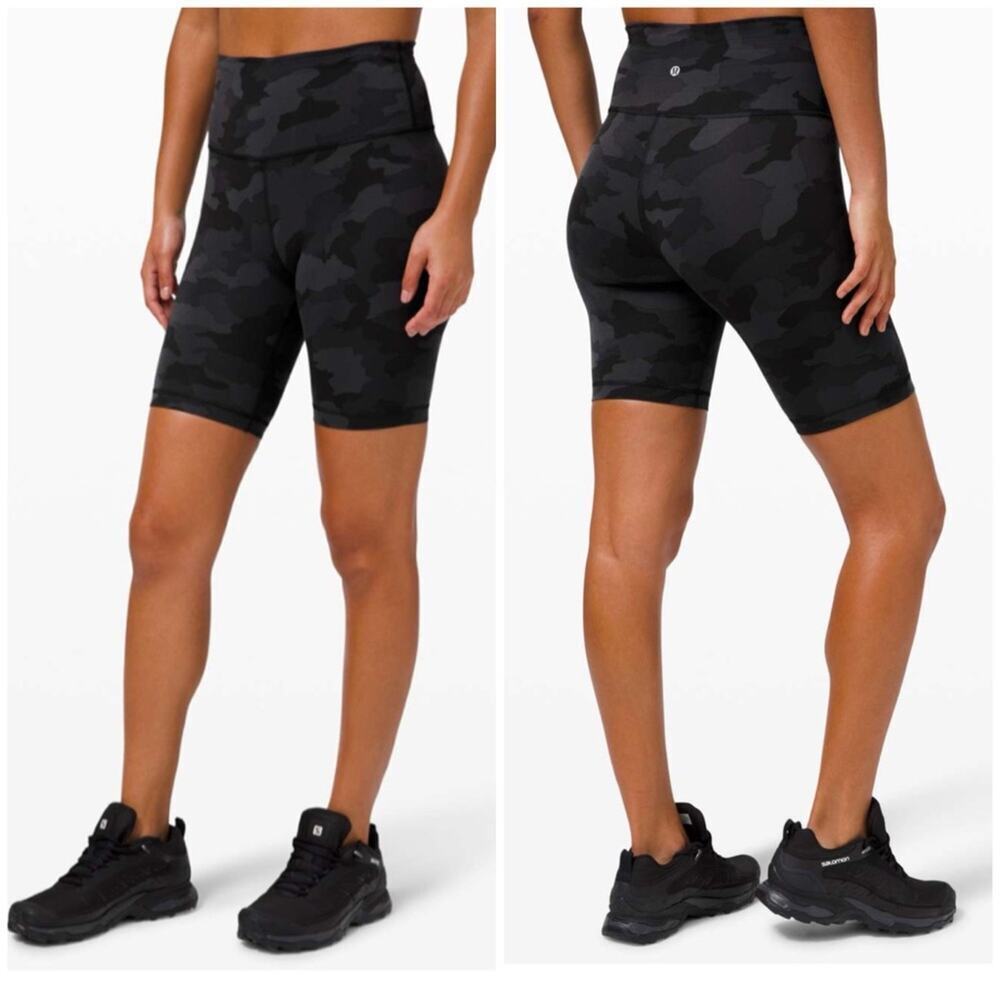 Lululemon wunder train shorts black camo 2